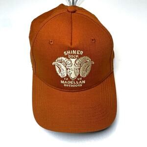 SHINER BOCK TEXAS ADJUSTABLE ORANGE HAT- NWOT